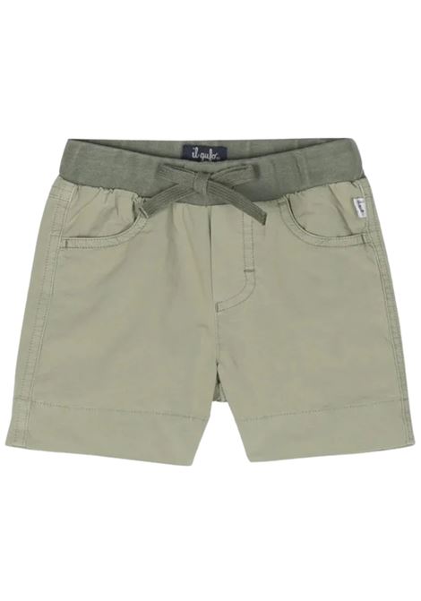 Bermuda neonato verde in cotone IL GUFO | PB074C6035/CEVERDE